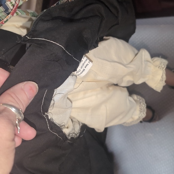 AVAILABLE -RARE Vintage Porcelain Doll Beautiful dark complexion 17" Tall - Picture 6 of 11